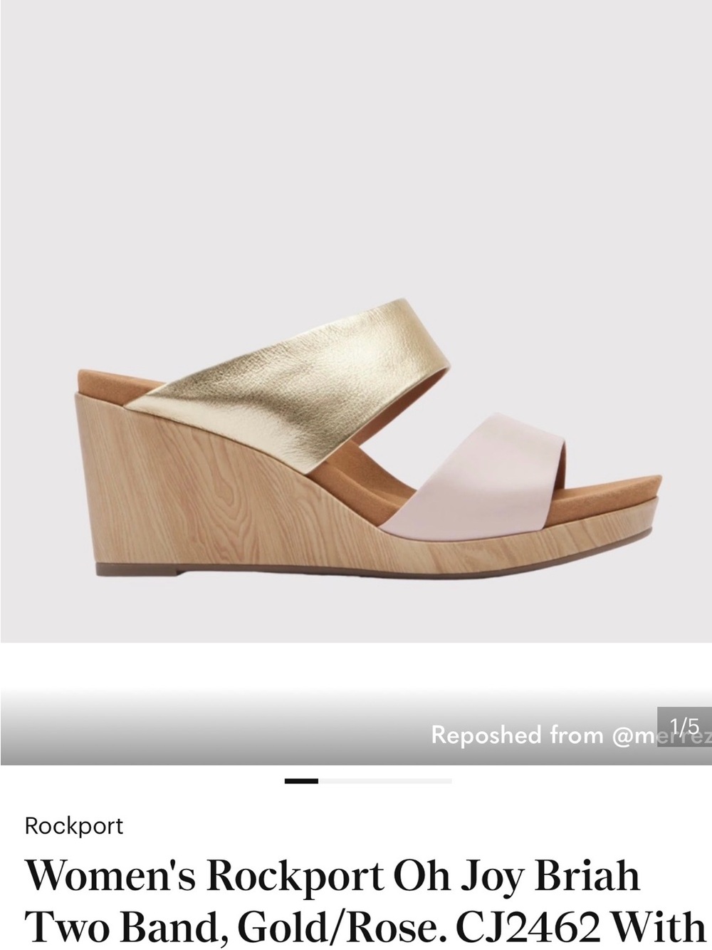 Rose Gold Wedges 👡
